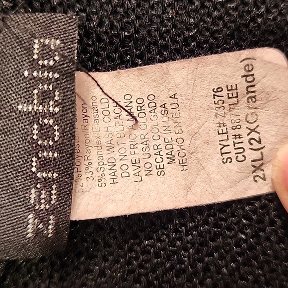 Zenobia black open front cardigan - Picture 4 of 5